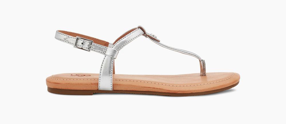 Ugg Madeena - Womens Sandals - Silver - NZ (9108ROAIH)